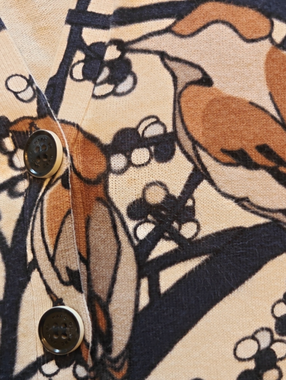 Marc by Marc Jacobs Bird Print Cardigan - Picture 6 of 6